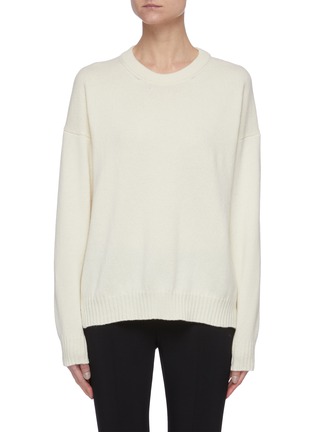 Main View - Click To Enlarge - THE ROW - Crewneck Merino Wool Cashmere Blend Sweater