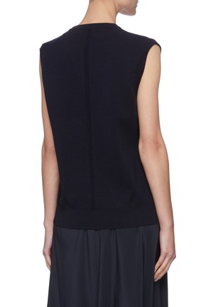Back View - Click To Enlarge - THE ROW - V-neck Sleeveless Merino Wool Vest