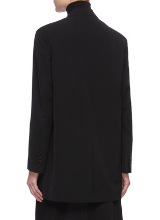 Back View - Click To Enlarge - THE ROW - Relax Fit Single Breast Virgin Wool Cashmere Silk Blend Blazer