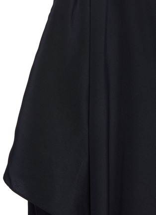 Detail View - Click To Enlarge - THE ROW - Crewneck Silk Cape Dress