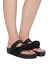 Figure View - Click To Enlarge - JIL SANDER - Knotted leather sandals