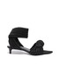 Main View - Click To Enlarge - JIL SANDER - Knotted leather heeled sandals