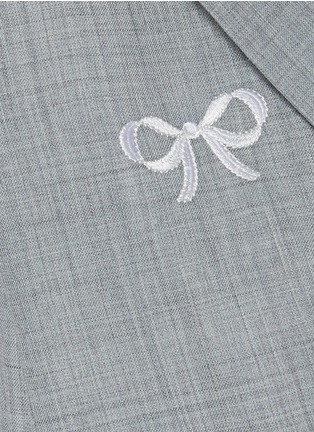  - MING MA - Embroidered Bow Suiting Vest