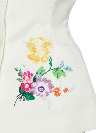  - MING MA - Floral Embroidery Single Breast Blazer