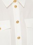  - BALMAIN - Double Chest Pocket Silk Georgette Shirt