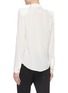 Back View - Click To Enlarge - BALMAIN - Double Chest Pocket Silk Georgette Shirt