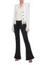Figure View - Click To Enlarge - BALMAIN - Double Chest Pocket Silk Georgette Shirt