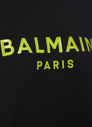  - BALMAIN - Contrast Logo Print Crewneck T-shirt