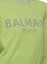  - BALMAIN - Logo embroidered peak shoulder sweater