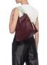 Figure View - Click To Enlarge - JIL SANDER - Crush' medium leather handbag