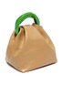 Detail View - Click To Enlarge - JIL SANDER - Crush' resin handle small leather handbag