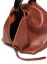 Detail View - Click To Enlarge - JIL SANDER - Crush' resin handle small leather handbag