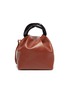 Main View - Click To Enlarge - JIL SANDER - Crush' resin handle small leather handbag