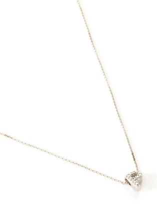 Detail View - Click To Enlarge - ROBERTO COIN - Tiny Treasures' diamond 18k white gold necklace - Letter P