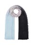 Main View - Click To Enlarge - FRANCO FERRARI - 'Newton' Gradient Cashmere Wool Silk Fringe Edge Scarf