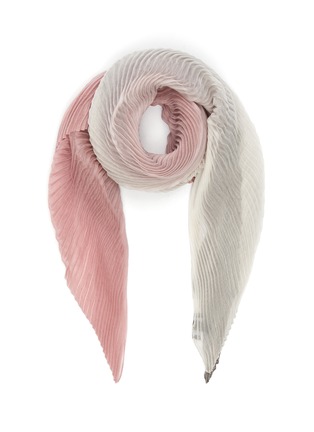 Main View - Click To Enlarge - FRANCO FERRARI - Creponne plisse silk scarf