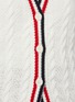  - THOM BROWNE  - Tricolour Stripe Trim Cable Knit Cardigan