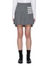 Main View - Click To Enlarge - THOM BROWNE  - Four Bar Stripe Pleated Wool Mini Skirt