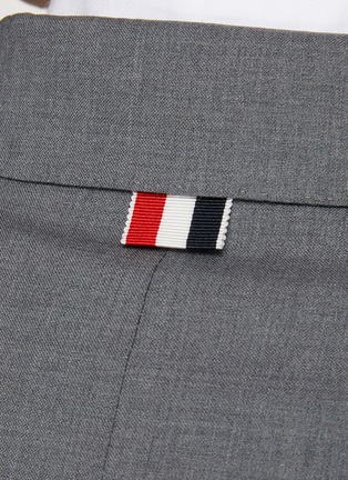  - THOM BROWNE  - Four-Bar Stripe Wool Cropped Single Breasted Blazer