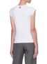 Back View - Click To Enlarge - THOM BROWNE  - Tricolour Tab Crewneck Cotton T-shirt