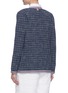 Back View - Click To Enlarge - THOM BROWNE  - Contrast hem check cotton jacket