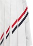 Detail View - Click To Enlarge - THOM BROWNE  - Tricolour Stripe Polo Top Pleated Dress