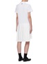 Back View - Click To Enlarge - THOM BROWNE  - Tricolour Stripe Polo Top Pleated Dress