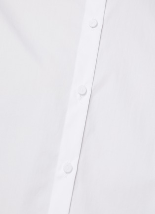  - PORTSPURE - Diagonal Button Up Cotton Shirt