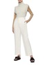 Figure View - Click To Enlarge - JIL SANDER - Crop cotton silk blend suiting pants