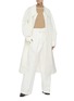 Figure View - Click To Enlarge - JIL SANDER - Belted high waist cotton pants