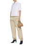 Figure View - Click To Enlarge - JIL SANDER - Cropped poplin shirt
