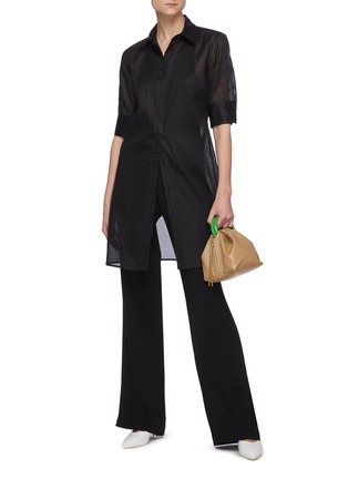 Figure View - Click To Enlarge - JIL SANDER - High waist suiting pants