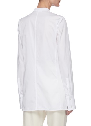 Back View - Click To Enlarge - JIL SANDER - Bustier seam mandarin collar shirt