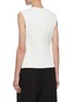 Back View - Click To Enlarge - JIL SANDER - Zip front coated linen sleeveless top