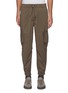 Main View - Click To Enlarge - EQUIL - Drawcord Waist Cargo Pocket Crop Sweatpants