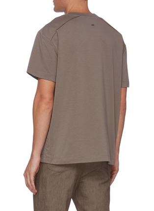 Back View - Click To Enlarge - EQUIL - Box cut raw edge T-shirt