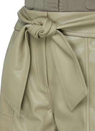  - SIMKHAI - 'Mari' Tie Waist Vegan Leather Shorts
