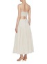 Back View - Click To Enlarge - SIMKHAI - 'Rem' Cut Out Waist Pleat Sleeveless Maxi Dress