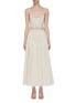 Main View - Click To Enlarge - SIMKHAI - 'Rem' Cut Out Waist Pleat Sleeveless Maxi Dress