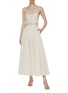 Figure View - Click To Enlarge - SIMKHAI - 'Rem' Cut Out Waist Pleat Sleeveless Maxi Dress
