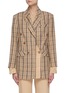 Main View - Click To Enlarge - SIMKHAI - 'Leanna' Double Breast Check Blazer