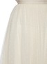 Detail View - Click To Enlarge - NEEDLE & THREAD - Kisses' Tonal Cross Embroidered Pleated Skirt