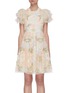 Main View - Click To Enlarge - NEEDLE & THREAD - 'Elin' Sequin Embellished Floral Embroidered Mini Dress