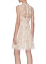 Back View - Click To Enlarge - NEEDLE & THREAD - 'Isadora' Floral Ribbon Embroidered Sleeveless Mini Dress