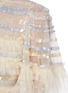 Detail View - Click To Enlarge - NEEDLE & THREAD - 'Ariana' Pleated Contrast Panel Sequin Mini Dress