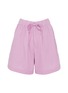 TEKLA - Unisex Organic Cotton Poplin Small Pyjama Shorts – Purple Pink