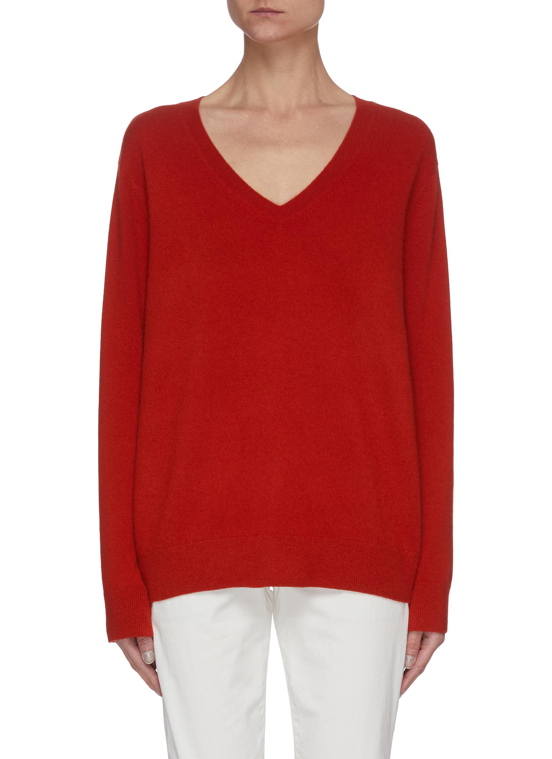 vince v neck cashmere sweater