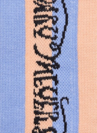 Detail View - Click To Enlarge - SOCKSSS - 'WARY MEYERS' Stripe Rib Cuff Tennis Socks