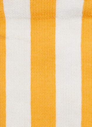 Detail View - Click To Enlarge - SOCKSSS - 'SUNBEAM' Stripe Rib Cuff Tennis Socks