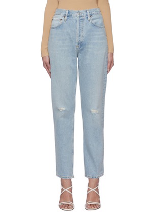 Main View - Click To Enlarge - AGOLDE - Distressed Detail High Rise Jeans